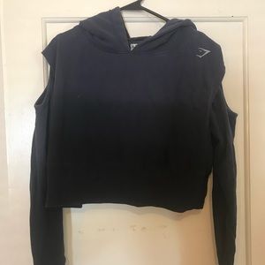 Gymshark Crop Ombré Cutout Hoodie
